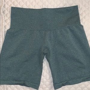 Green NVGTN shorts